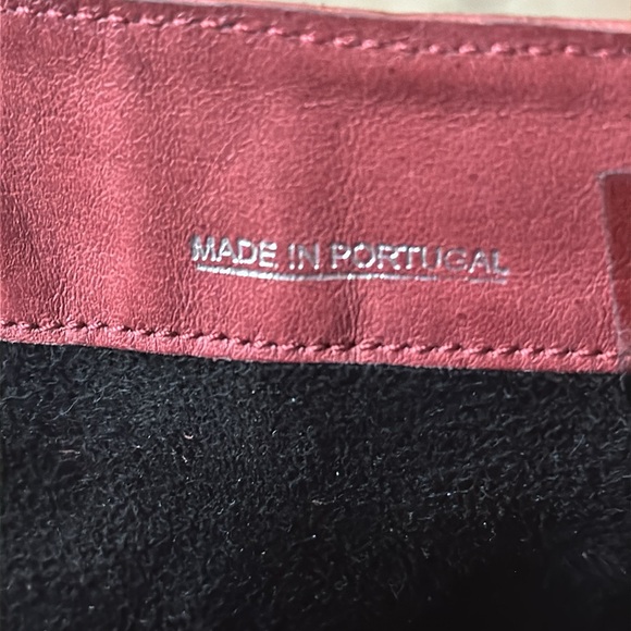 Biza burgundy leather zipper boots - Picture 5 of 15